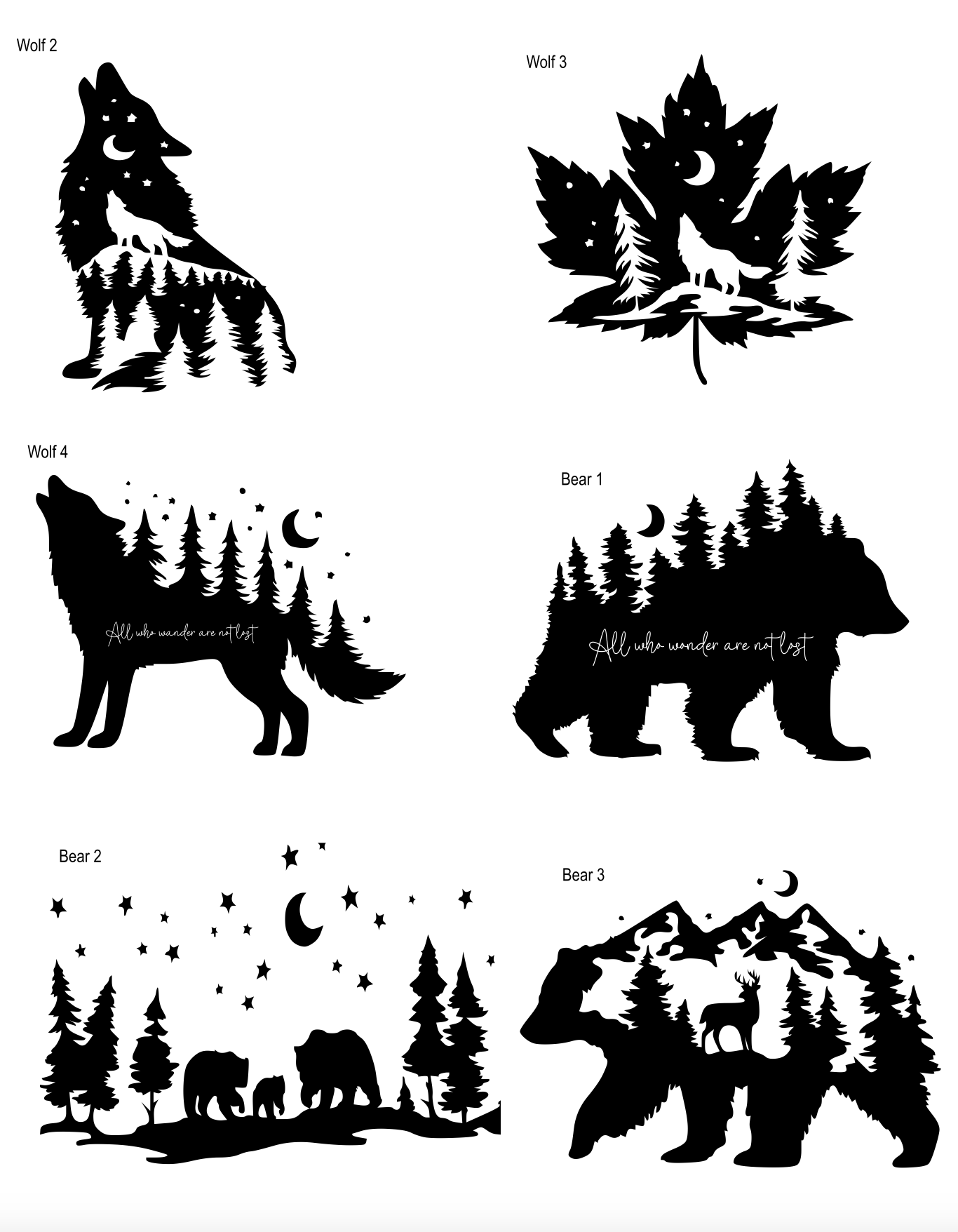 Wilderness | Cabin | Camping: Coasters (Choose your 4!)