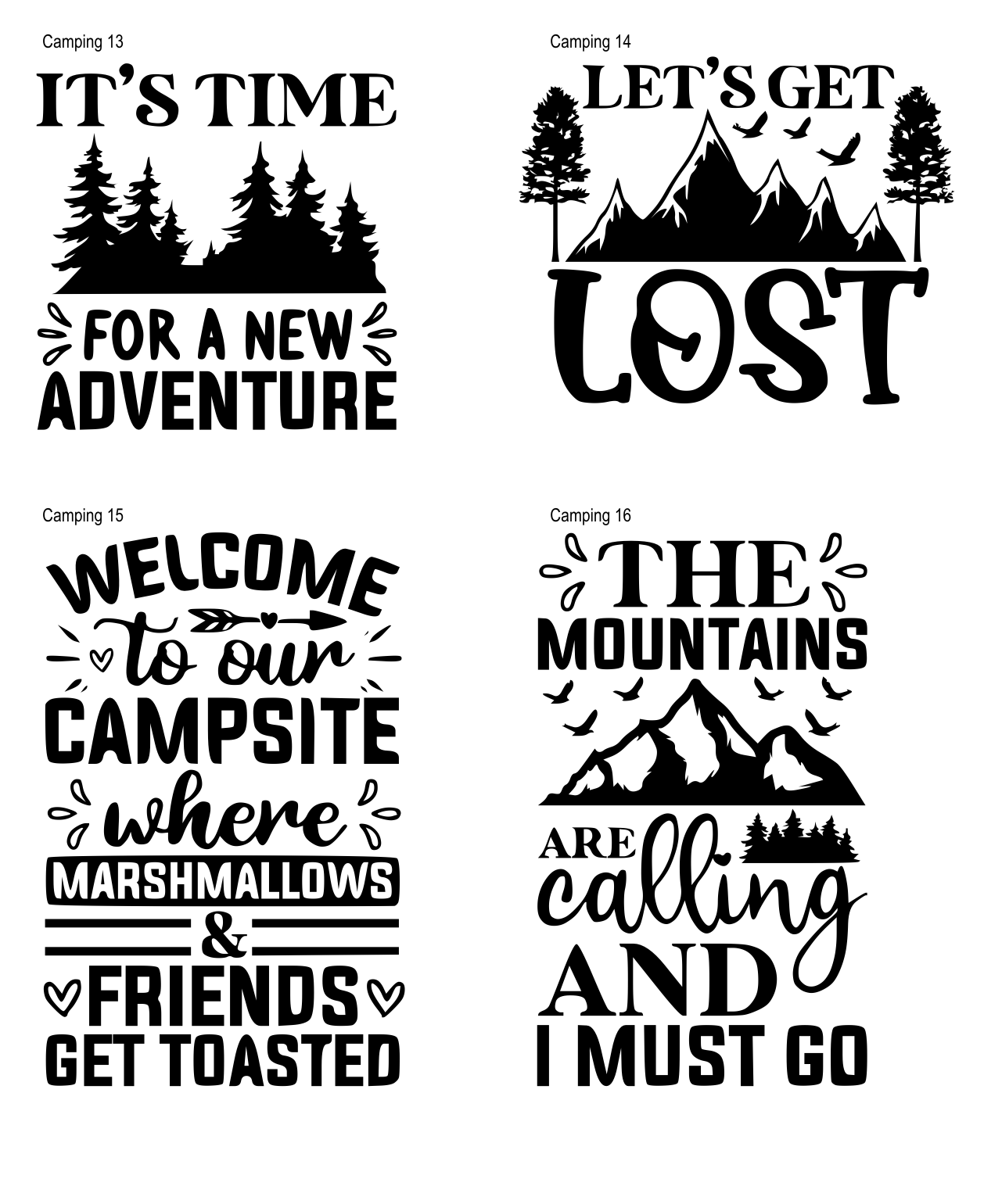 Wilderness | Cabin | Camping: Coasters (Choose your 4!)