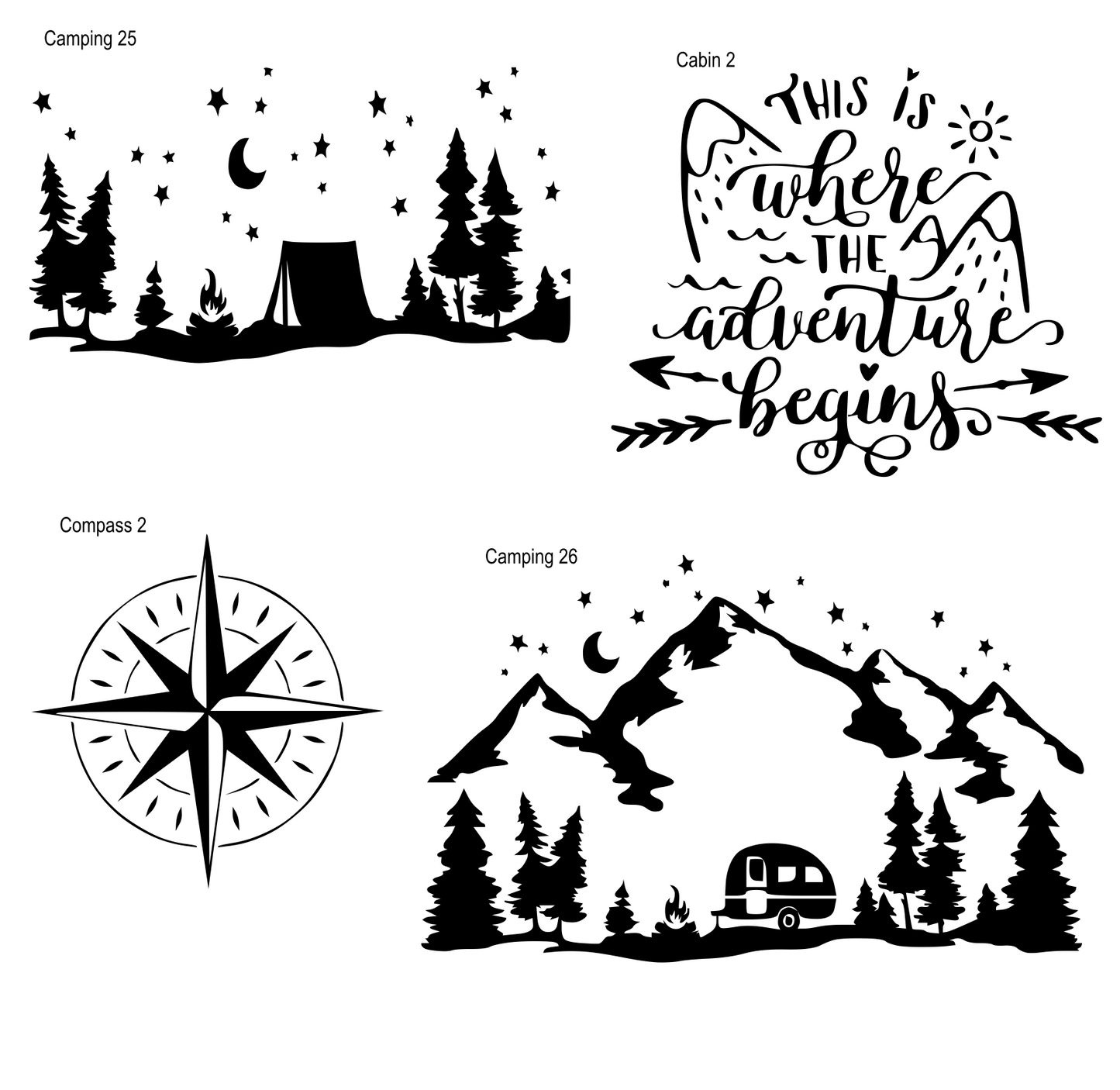 Wilderness | Cabin | Camping: Coasters (Choose your 4!)