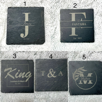 Personalized Coasters (Choose your style!) Set of 4