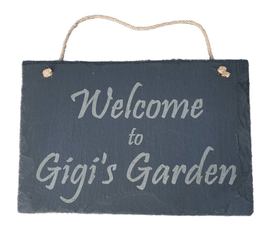 Welcome to (Name)'s Garden Sign