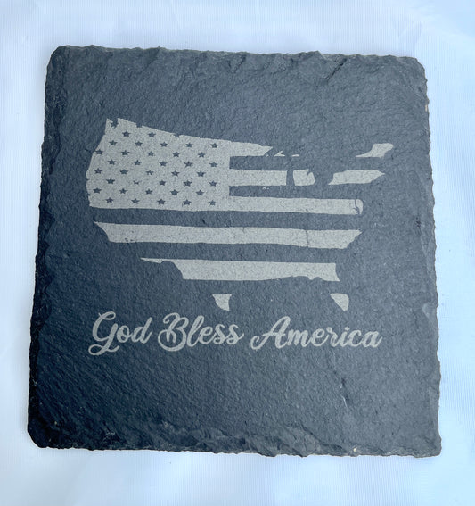 God Bless America Coasters (Set of 4)