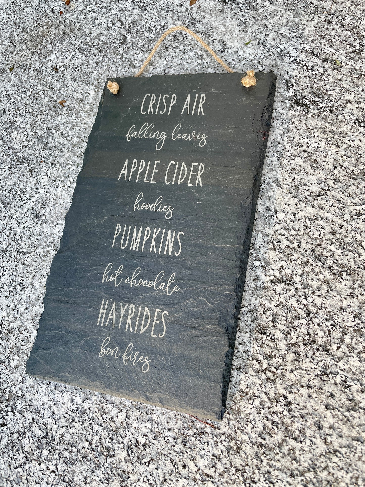 Fall Decor Slate Sign