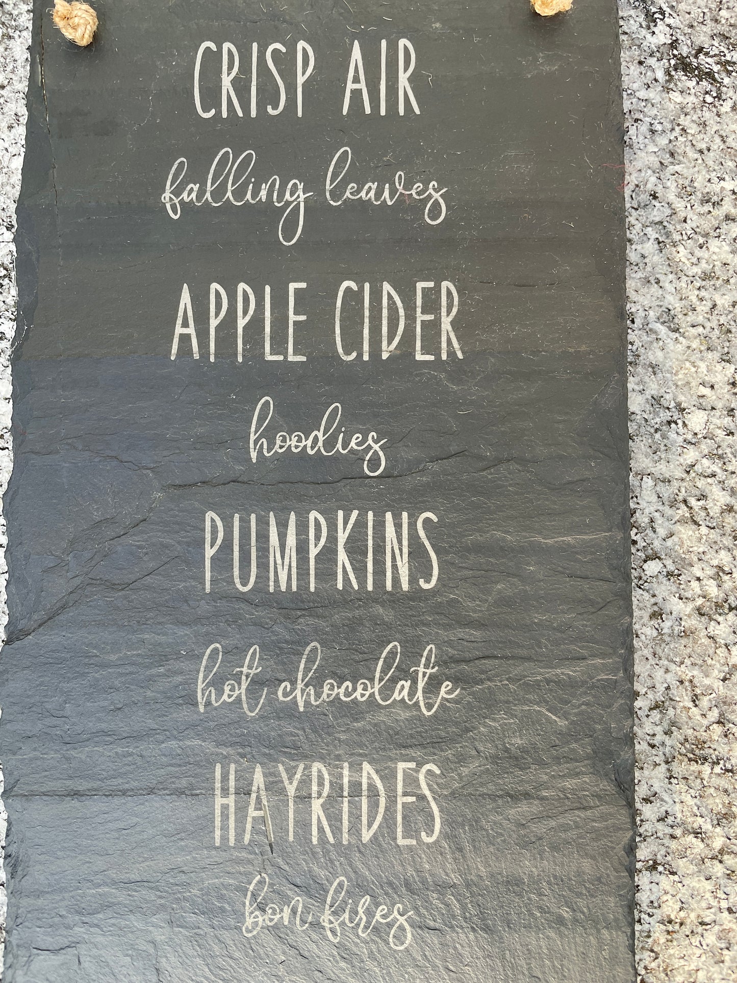 Fall Decor Slate Sign