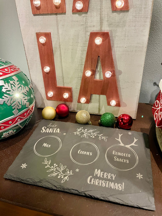 Santa's Milk and Cookie Tray