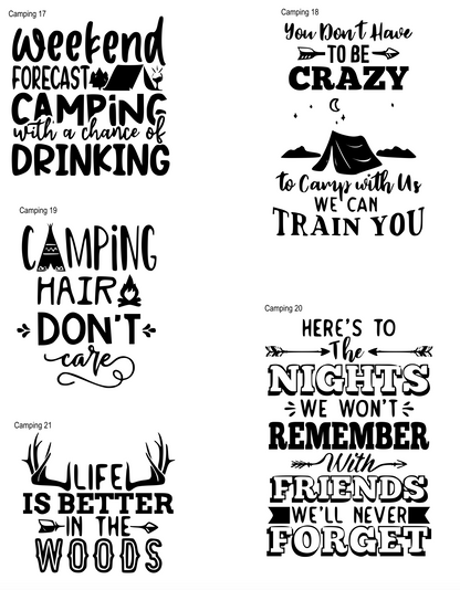 Wilderness | Cabin | Camping: Coasters (Choose your 4!)