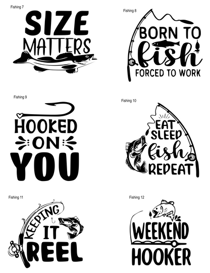 Fishing Coasters (Choose your 4!)