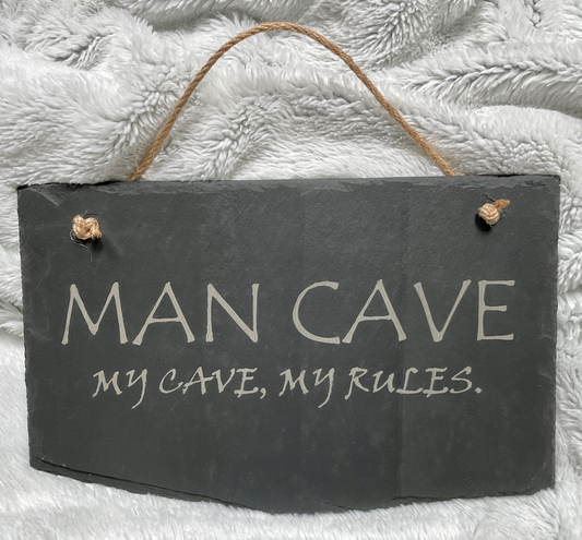 Man Cave Slate Sign