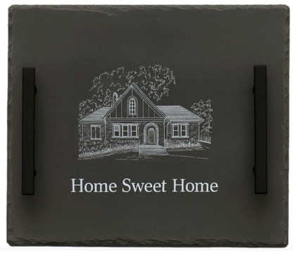 Custom Home Engraved Slate Charcuterie Board